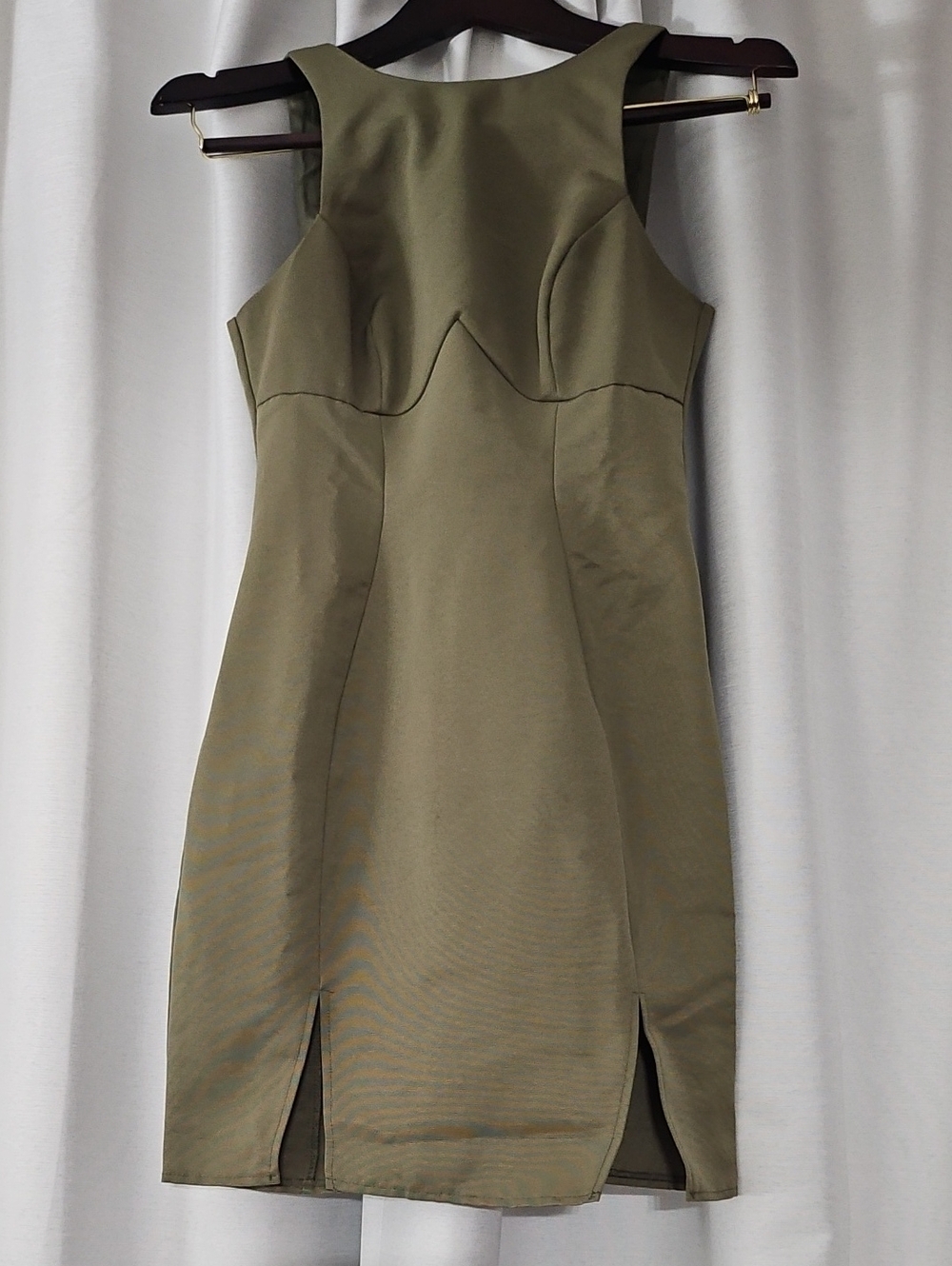 ASOS DESIGN Olive Sheath Mini Dress
